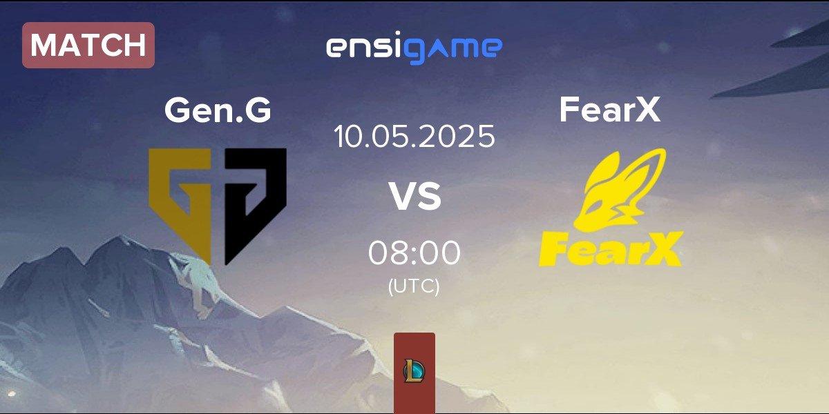 Match Gen.G Esports Gen.G vs BNK FearX FearX | 10.05