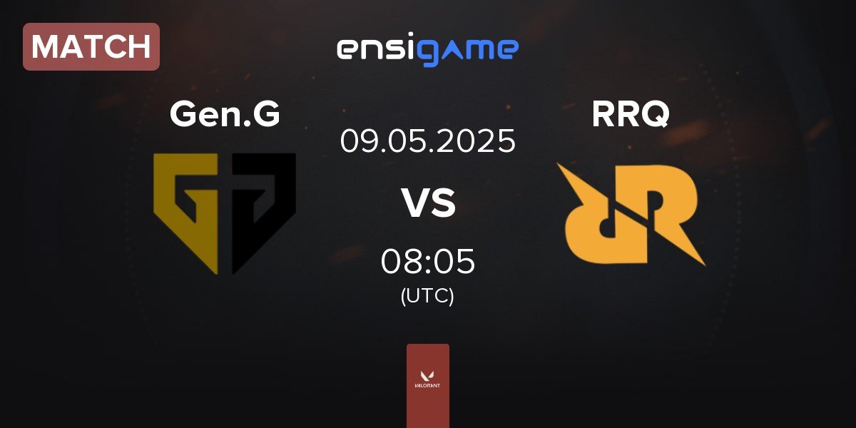 Match Gen.G Esports Gen.G vs Rex Regum Qeon RRQ | 09.05