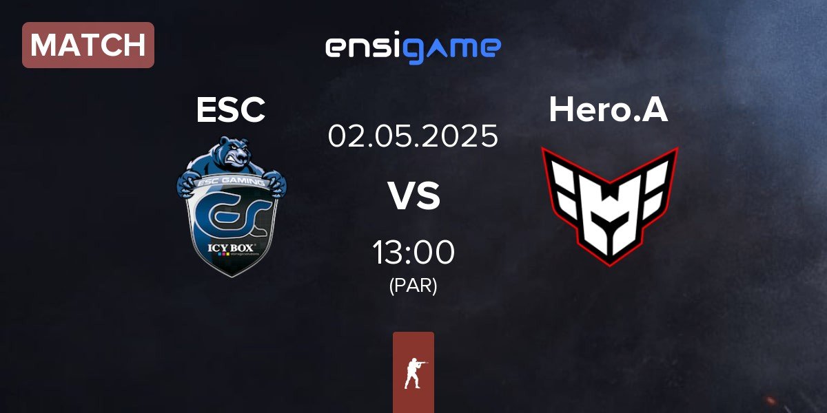 Match ESC Gaming ESC vs HEROIC Academy Hero.A | 02.05