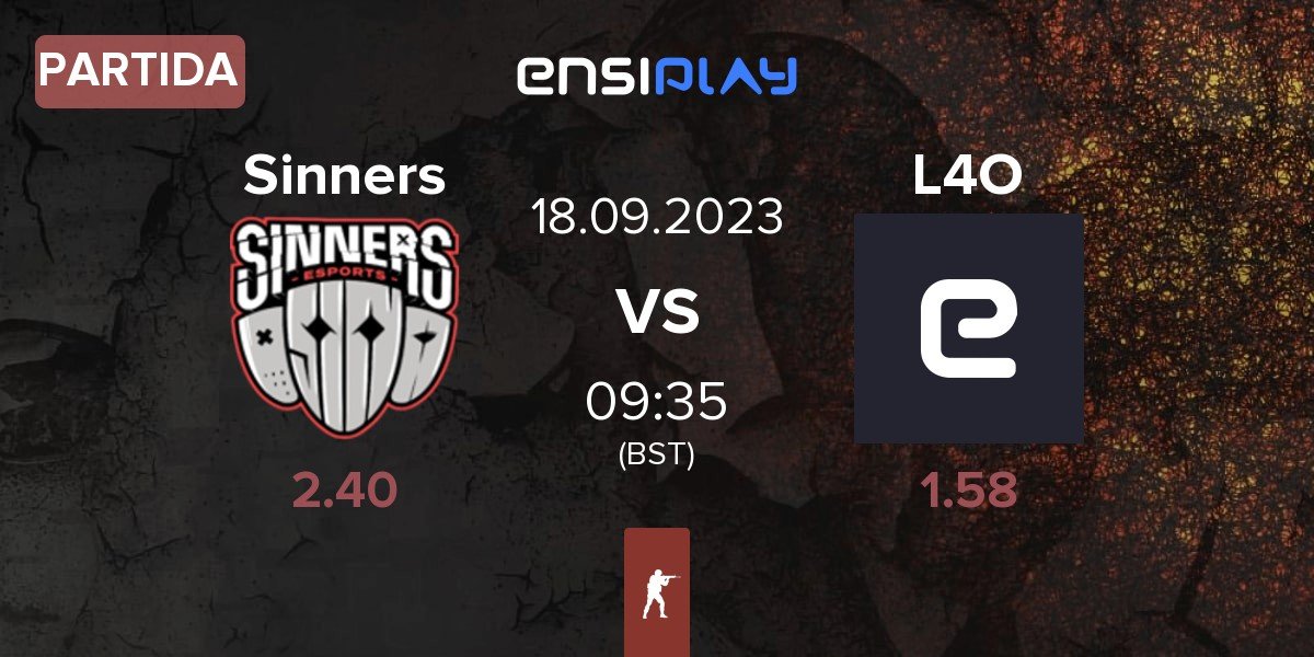 Partida Sinners Esports Sinners vs Looking4Org L40 | 18.09