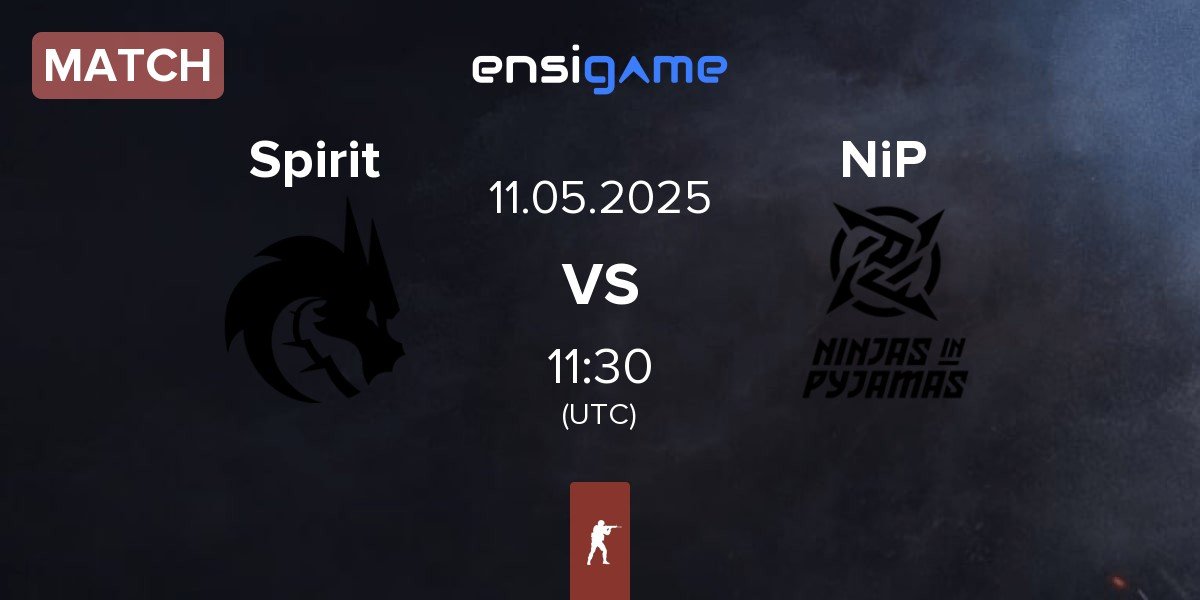 Match Team Spirit Spirit vs Ninjas in Pyjamas NiP | 11.05