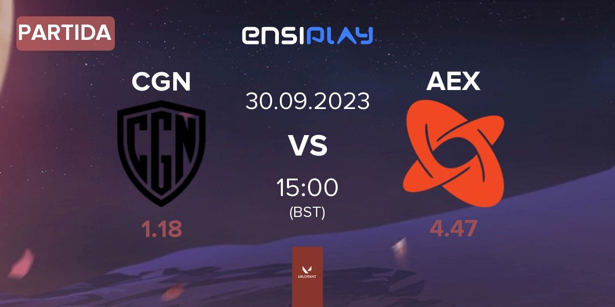 Partida CGN Esports CGN vs AEX-1 AEX | 30.09