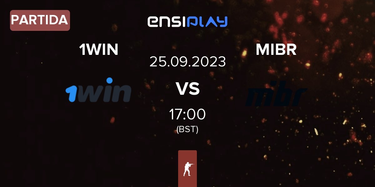 Partida 1WIN vs Made in Brazil MIBR | 25.09