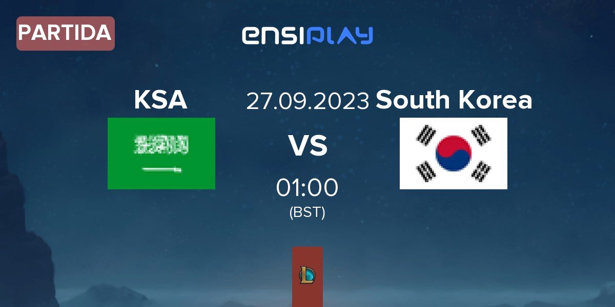 Partida Saudi Arabia (National Team) KSA vs South Korea | 27.09