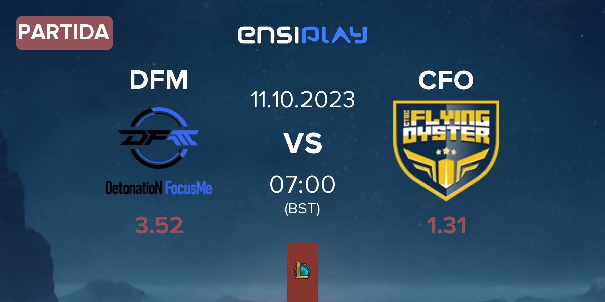 Partida DetonatioN FocusMe DFM vs CTBC Flying Oyster CFO | 11.10