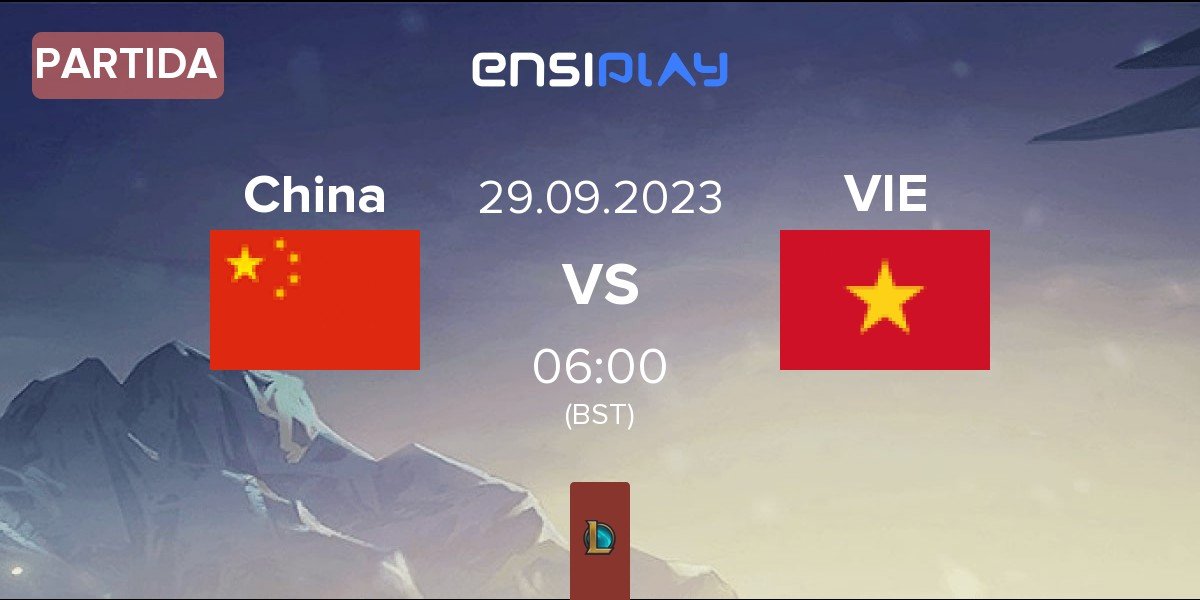 Partida China vs Vietnam VIE | 29.09