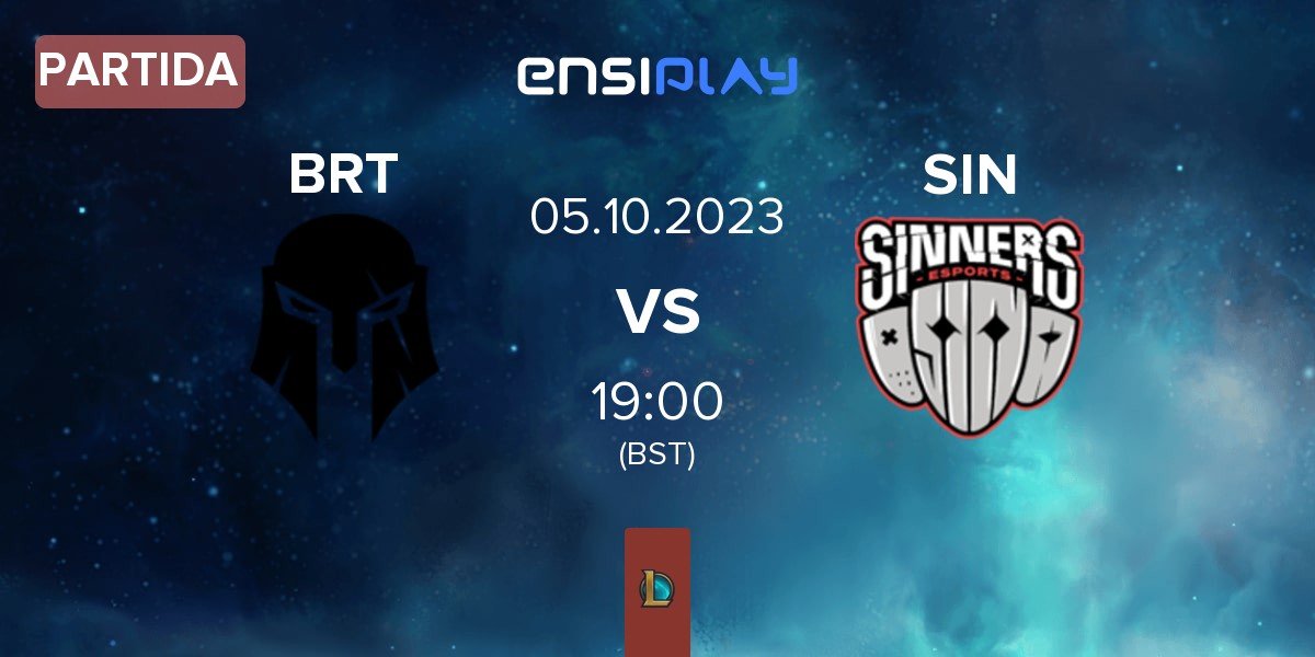 Partida Team Brute BRT vs SINNERS Esports SIN | 05.10