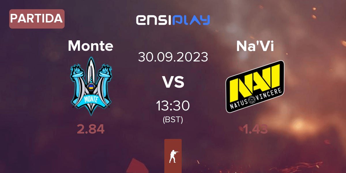 Partida Monte vs Natus Vincere Na'Vi | 30.09