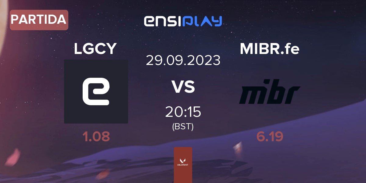 Partida Legacy LGCY vs Made in Brazil GC MIBR GC | 29.09