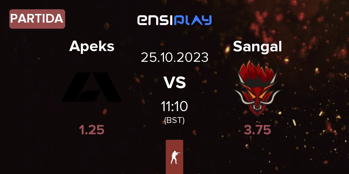 Partida Apeks vs Sangal Esports Sangal | 25.10