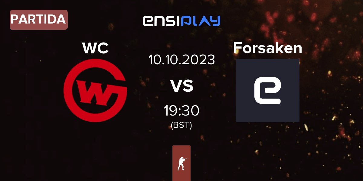 Partida Wildcard Gaming WC vs Forsaken | 10.10