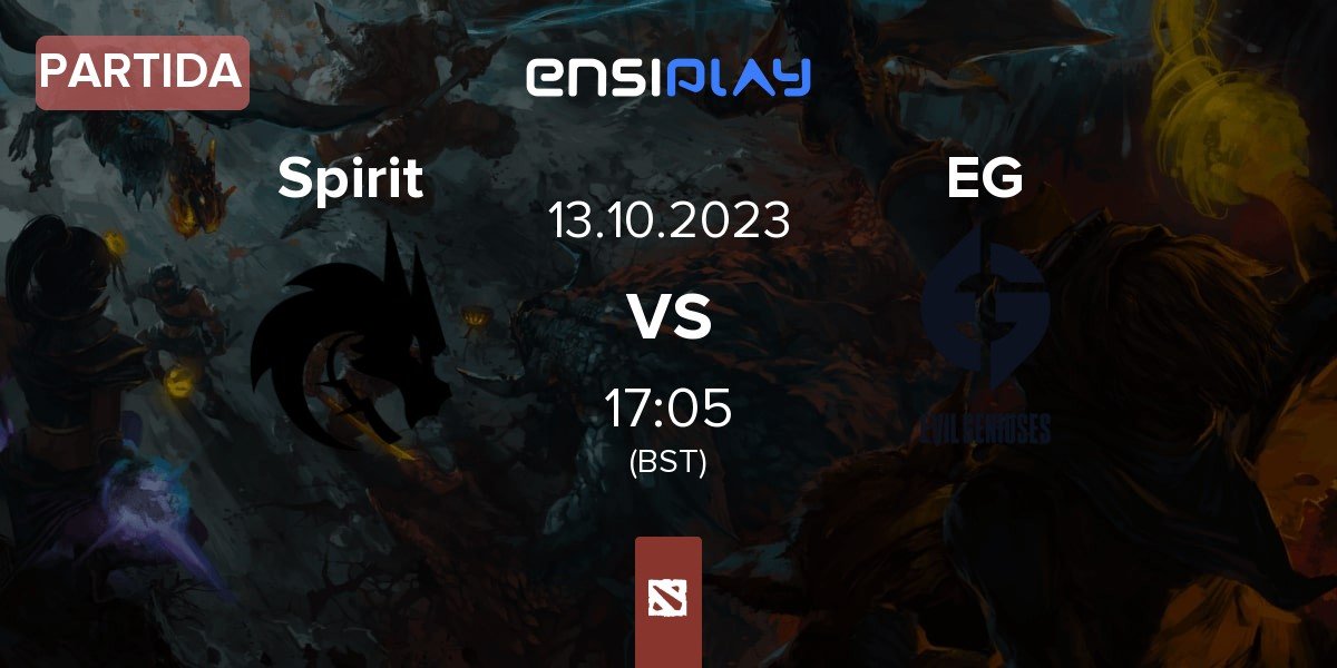 Partida Team Spirit Spirit vs Evil Geniuses EG | 13.10