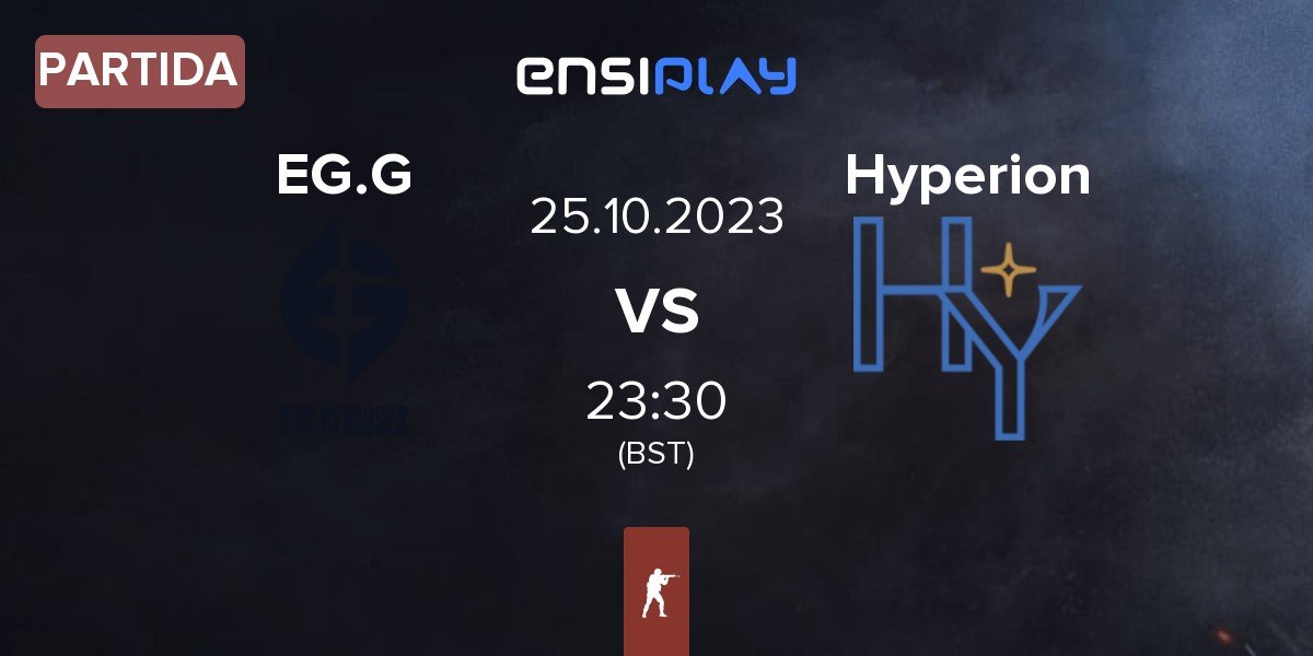 Partida Evil Geniuses Gold EG.G vs Hyperion | 25.10