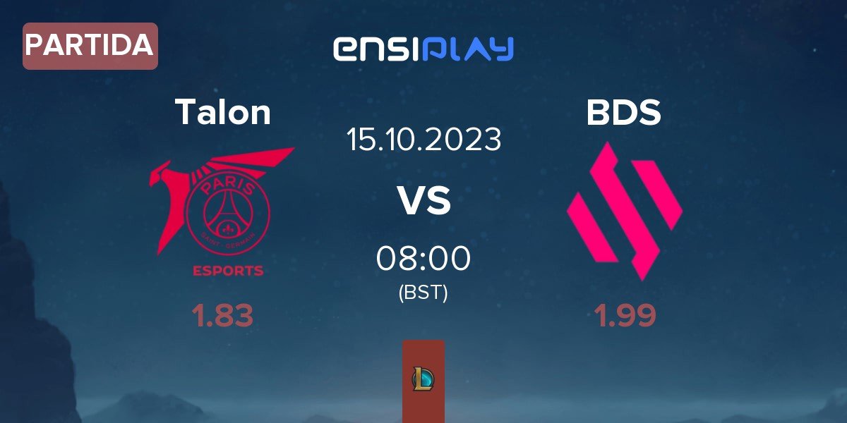 Partida PSG Talon Talon vs Team BDS BDS | 15.10