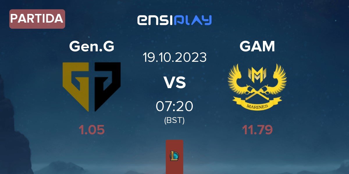 Partida Gen.G Esports Gen.G vs GAM Esports GAM | 19.10