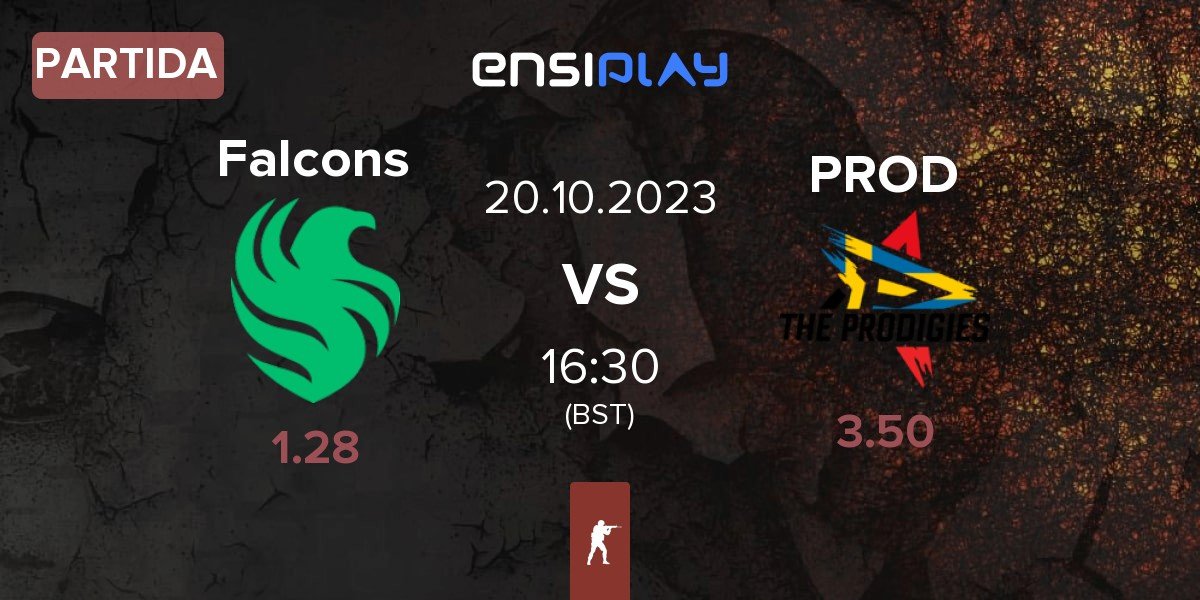 Partida Team Falcons Falcons vs The Prodigies Sweden PROD | 20.10