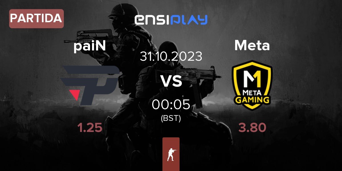 Partida paiN Gaming paiN vs Meta Gaming Meta | 31.10