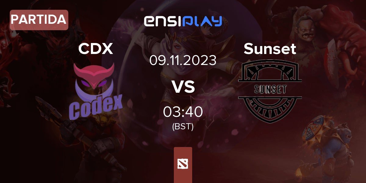 Partida CODEX CDX vs Sunset | 09.11