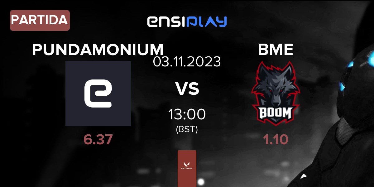 Partida PUNDAMONIUM vs BOOM Esports BME | 03.11