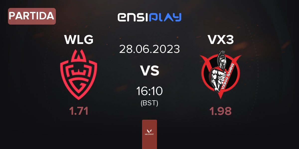 Partida WLGaming Esports WLG vs VX300 Gaming VX3 | 28.06