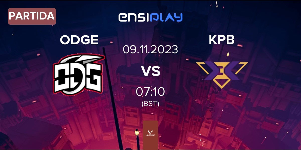 Partida ODG Esports Club ODGE vs KeepBest Gaming KBG | 09.11