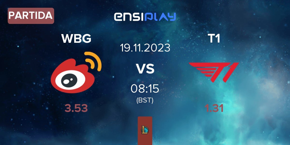 Partida Weibo Gaming WBG vs T1 | 19.11