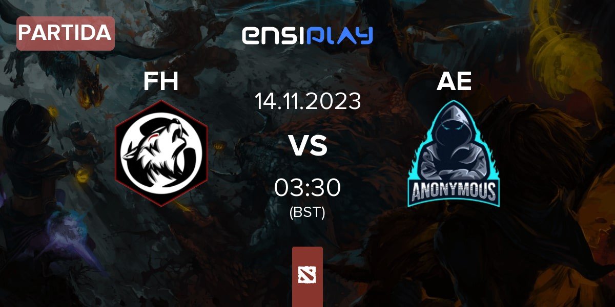 Partida FoxHoundz FH vs ANONYMOUS ESPORTS AE | 13.11