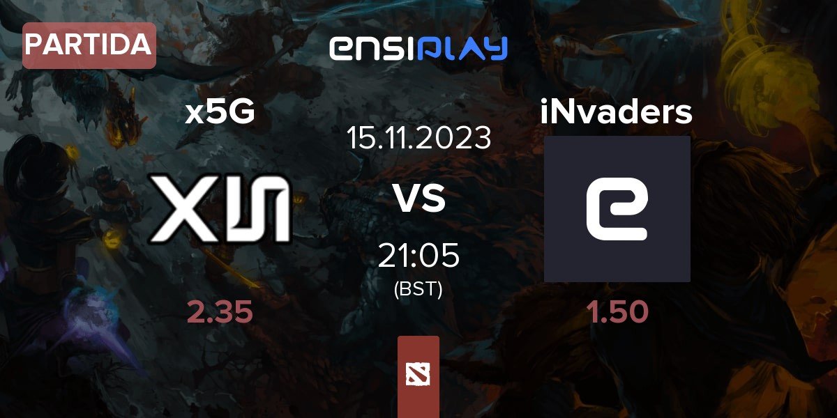 Partida x5 Gaming x5G vs iNvaders | 15.11