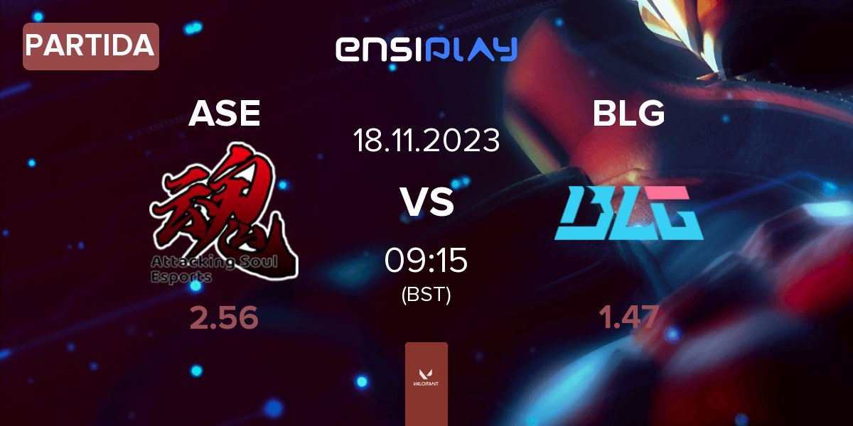 Partida Attacking Soul Esports ASE vs Bilibili Gaming BLG | 18.11