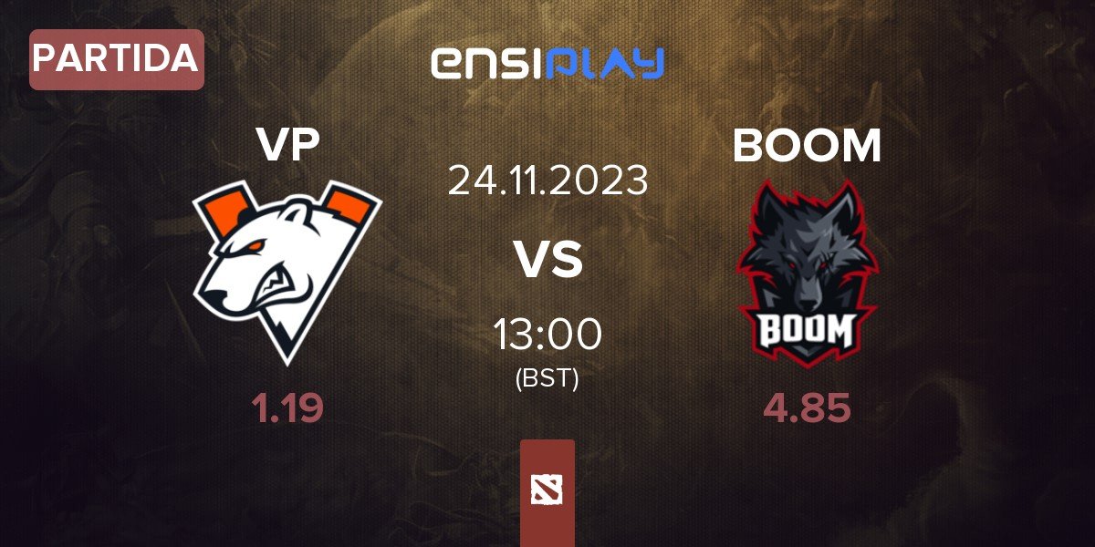 Partida Virtus.pro VP vs BOOM Esports BOOM | 24.11