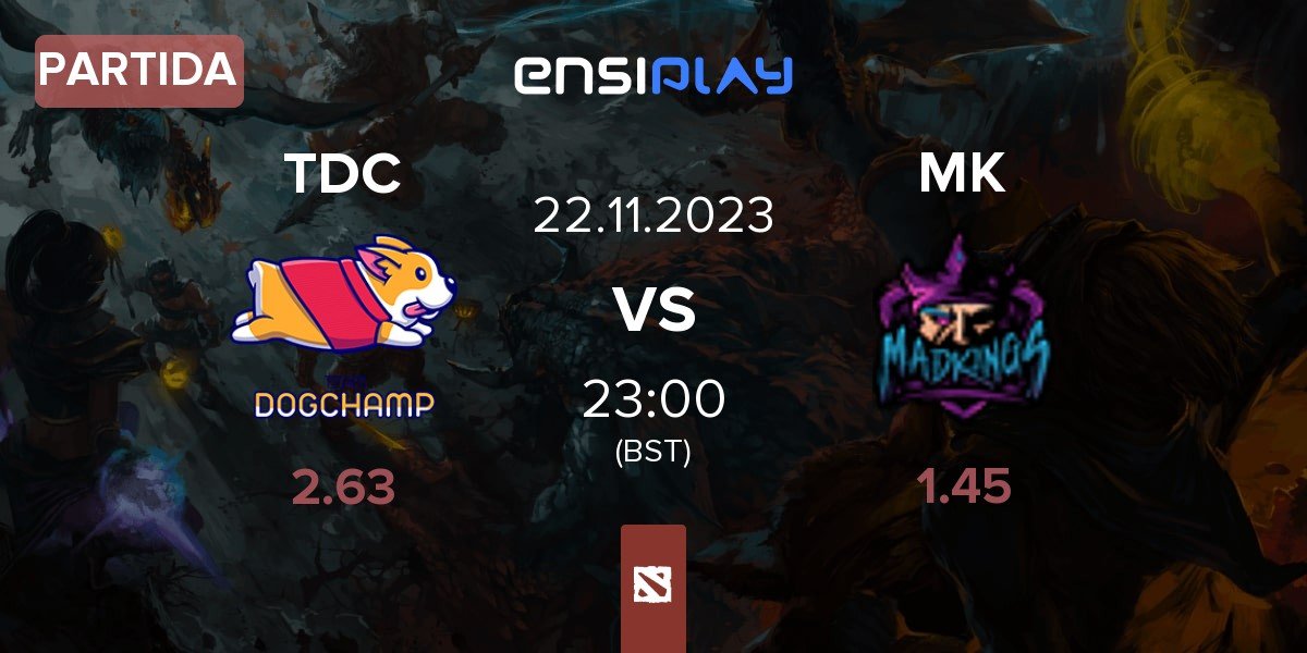 Partida Team DogChamp TDC vs Mad Kings MK | 22.11