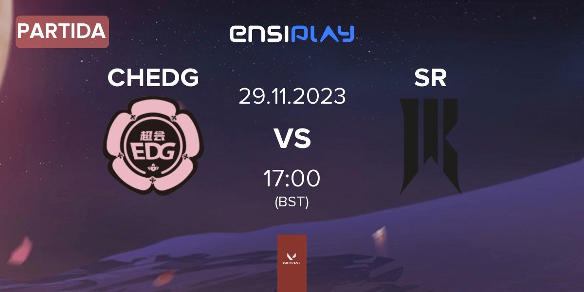 Partida Chao Hui EDG EDGS vs Shopify Rebellion SR | 29.11