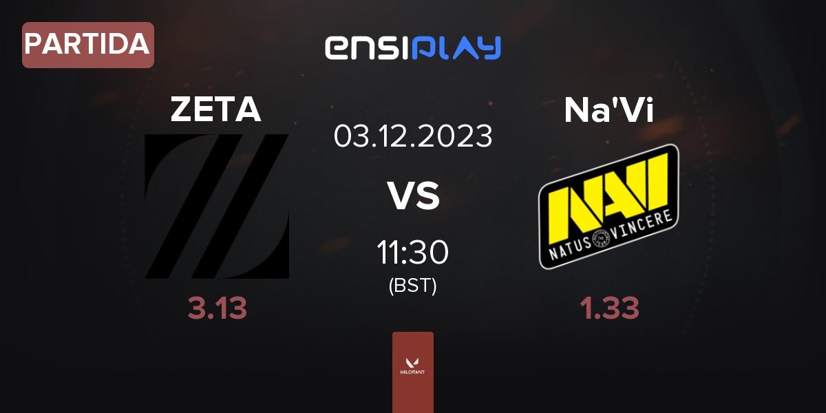 Partida ZETA DIVISION ZETA vs Natus Vincere Na'Vi | 03.12