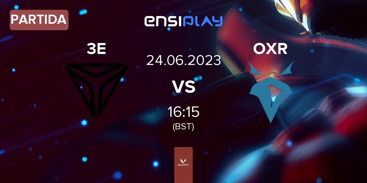 Partida Triple Esports Club 3E vs Onyx Ravens OXR | 24.06