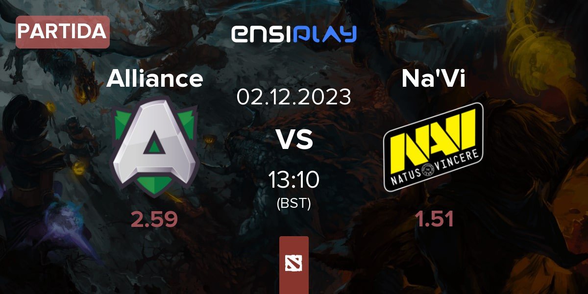 Partida Alliance vs Natus Vincere Na'Vi | 02.12