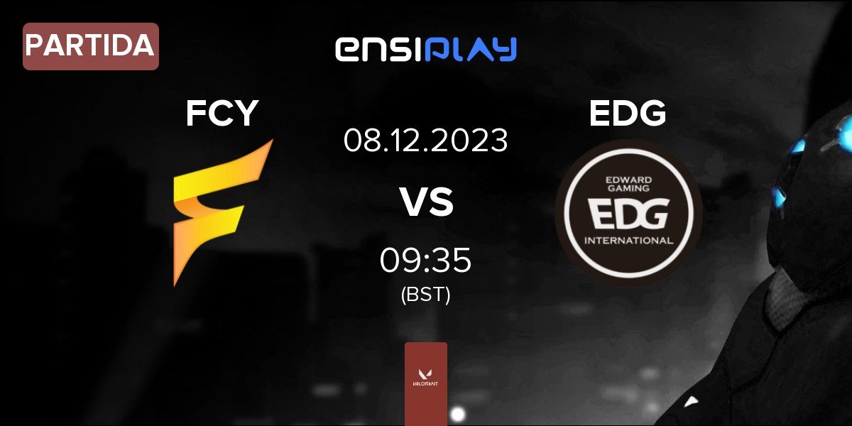 Partida Fancy United Esports FCY vs Edward Gaming EDG | 08.12