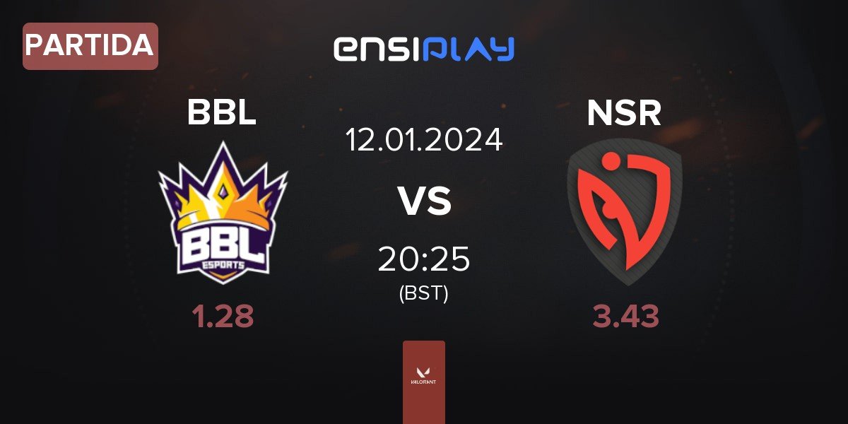 Partida BBL Esports BBL vs NASR Esports NSR | 12.01