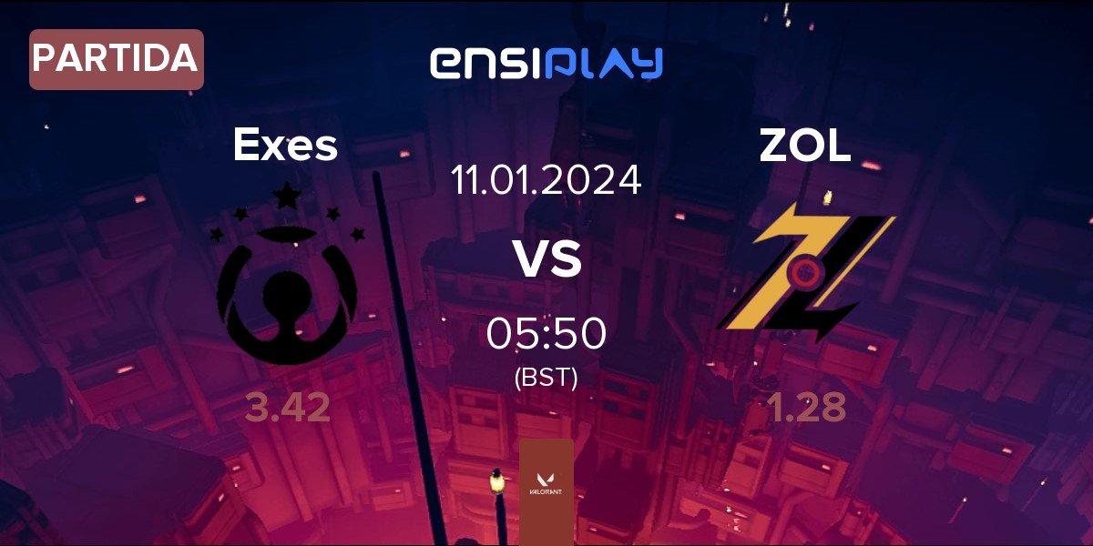 Partida Exceeli Esports Exes vs ZOL Esports ZOL | 11.01