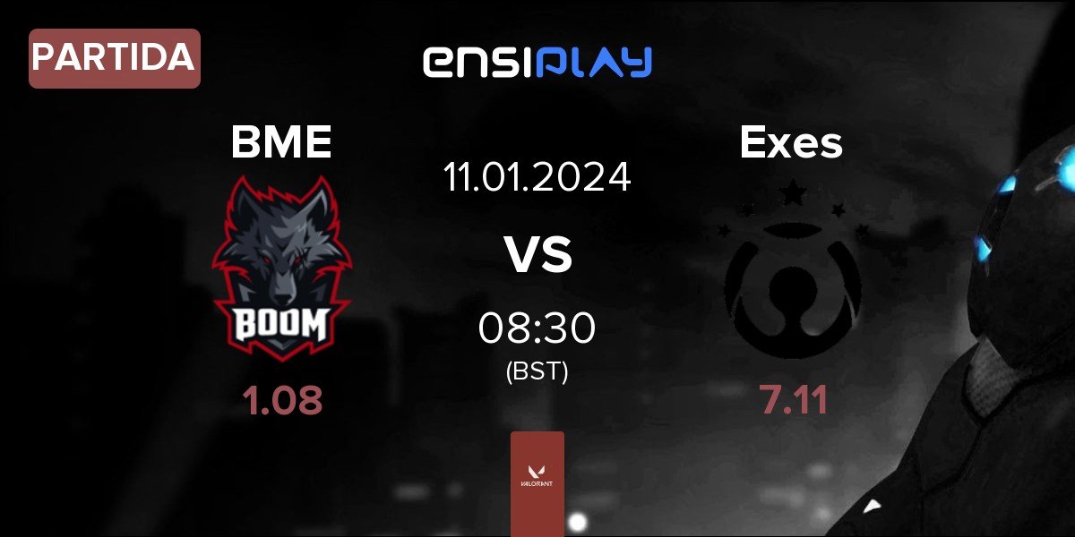 Partida BOOM Esports BME vs Exceeli Esports Exes | 11.01