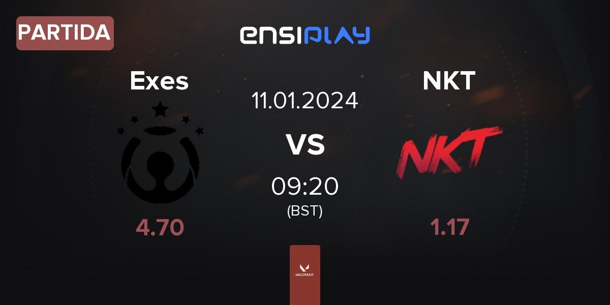 Partida Exceeli Esports Exes vs Team NKT NKT | 11.01