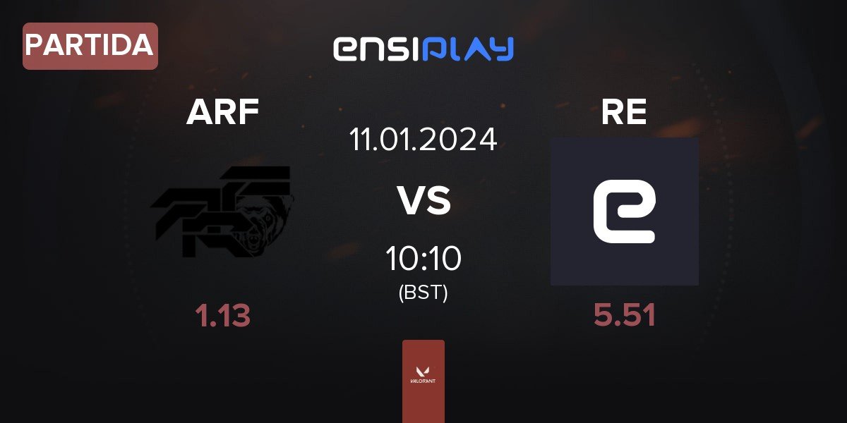 Partida ARF TEAM ARF vs RNKKO Esports RE | 11.01