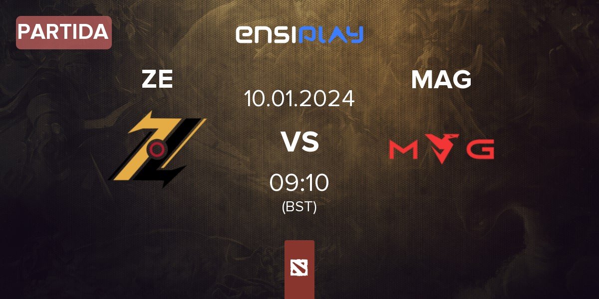 Partida ZOL Esports ZE vs Myth Avenue Gaming MAG | 10.01