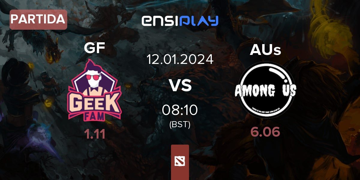 Partida Geek Fam GF vs Among Us AUs | 12.01