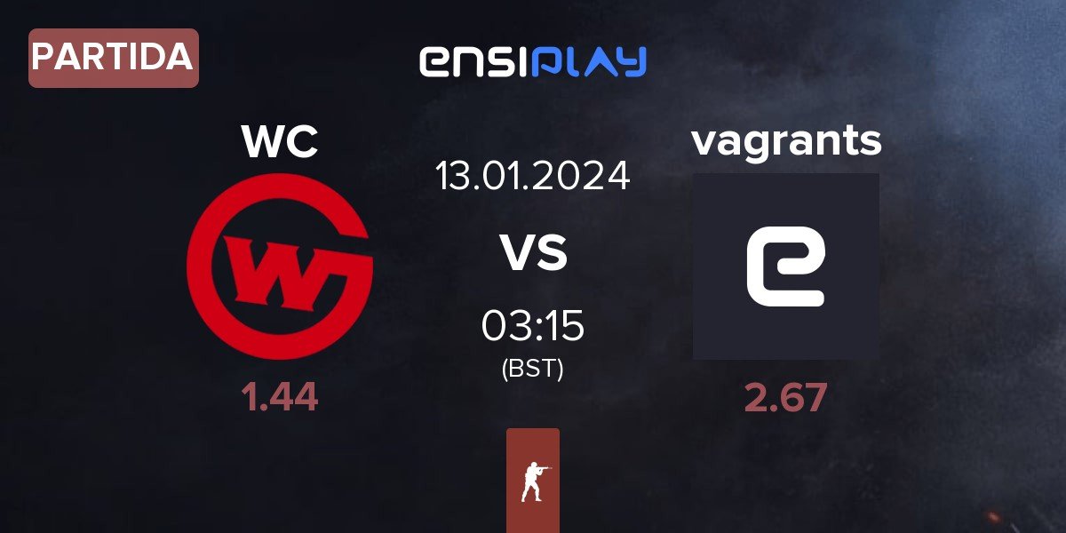 Partida Wildcard Gaming WC vs vagrants | 13.01