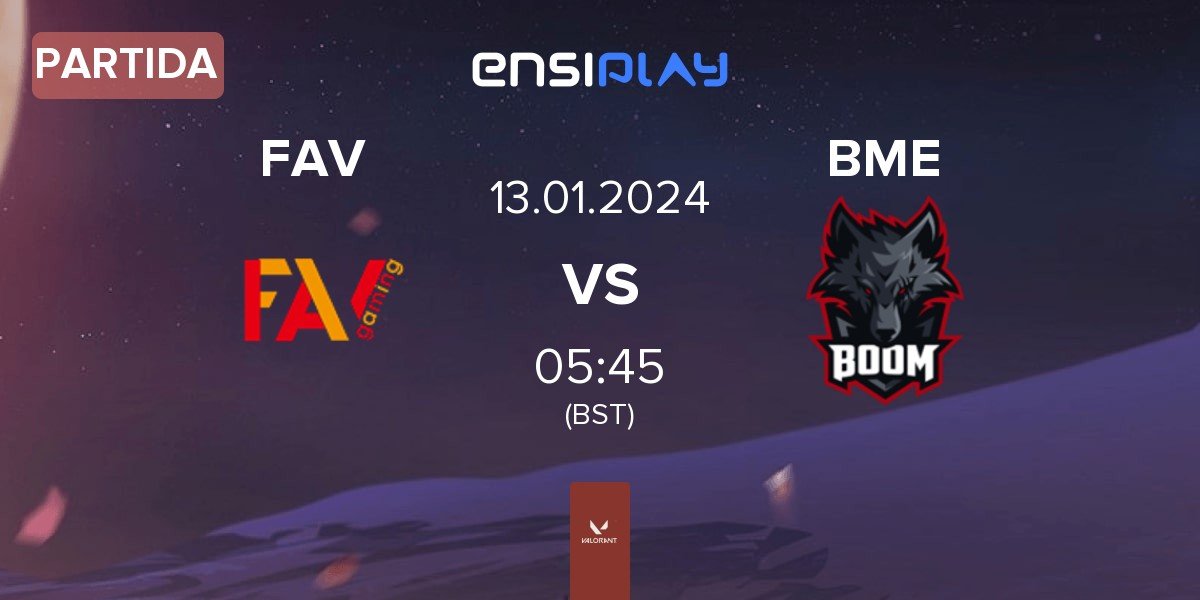 Partida FAV gaming FAV vs BOOM Esports BME | 13.01