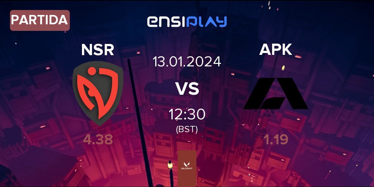 Partida NASR Esports NSR vs Apeks APK | 13.01