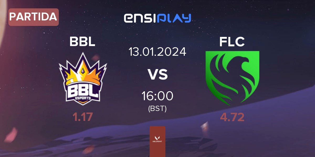 Partida BBL Esports BBL vs Team Falcons FLC | 13.01