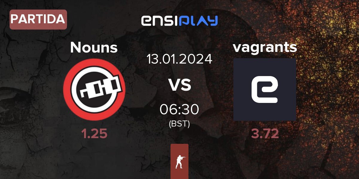 Partida Nouns Esports Nouns vs vagrants | 13.01