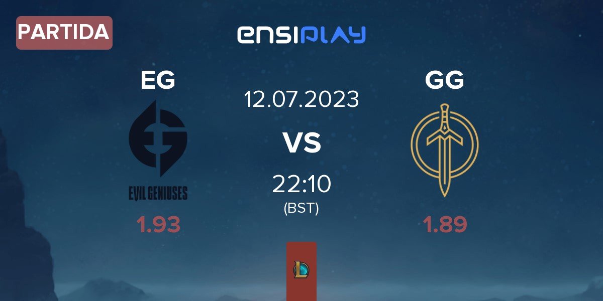 Partida Evil Geniuses EG vs Golden Guardians GG | 12.07