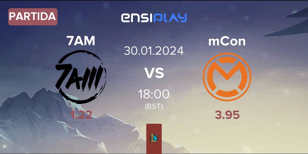 Partida ex-Team 7AM ex-7AM vs mCon esports mCon | 30.01